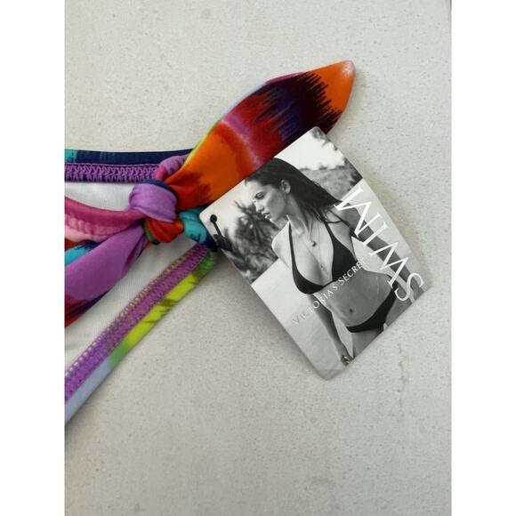 Victoria's Secret Swim Bikini Bottom Striped Low Rise Swimwear - Picture 4 of 8